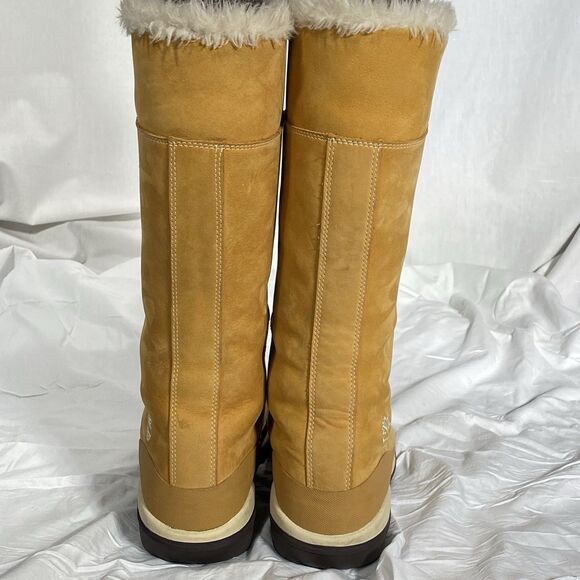 TIMBERLAND Picudilla Boots 14" Waterproof Lace Up Outdoor Womens 8.5 Tan Wheat - Picture 4 of 15